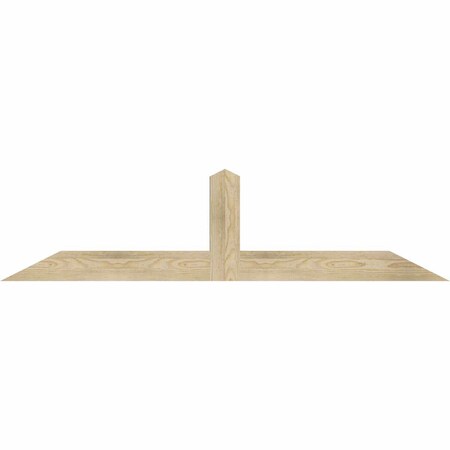 Ekena Millwork Portland Rough Sawn Timber Gable Bracket, Douglas Fir, 60"W x 15"H x 2"D x 4"F, 6/12 Pitch GBW060X15X0204POR00RDF